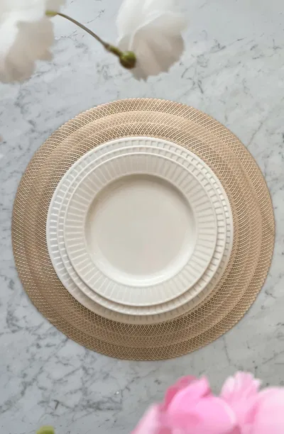 Platos de Sitio Lynet Dorado