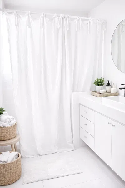 Cortina de Baño Blanca