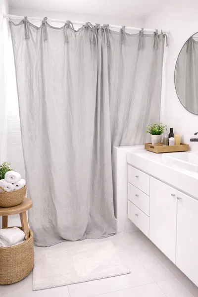 Cortina de Baño Gris