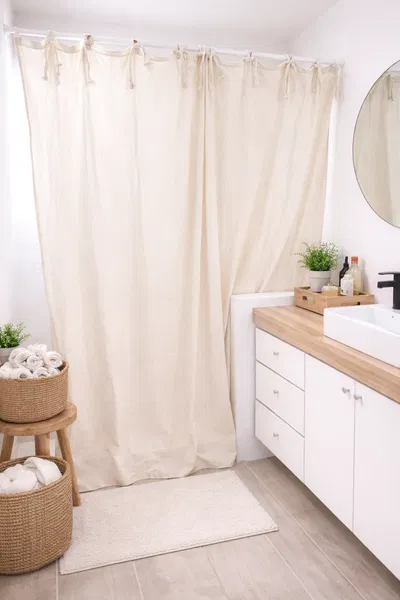 Cortina de Baño Crudo