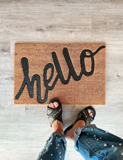 Felpudo Hello