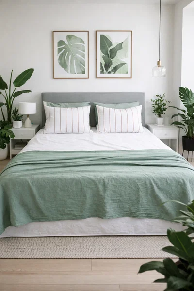 Pie de Cama Verde Seco