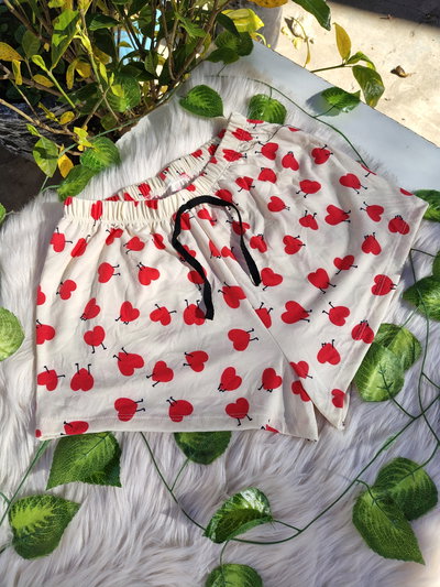 CORAZONES Short Pijama de Modal 