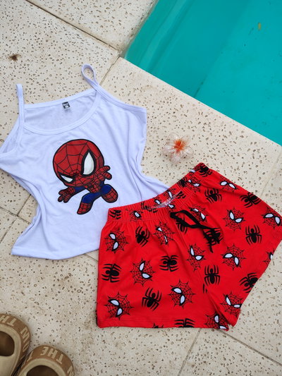 Conjunto Short/Musculosa SPIDERMAN