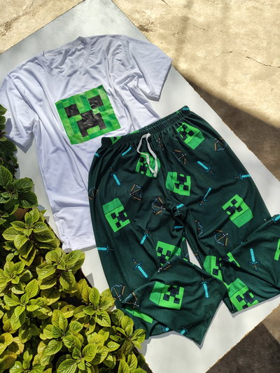 Conjunto Pantalón/Remera MINECRAFT 