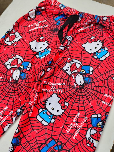 Hello Kitty/Spiderman ROJO - Pantalón polar soft