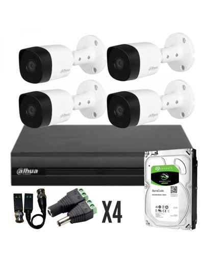 Kit De 4 Camaras 2mpx Disco 1tb Wizsense