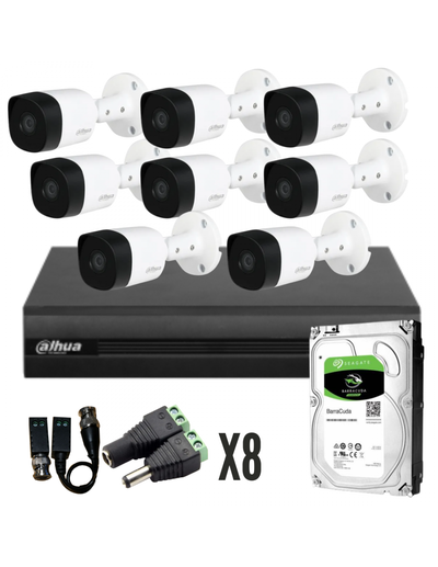 Kit De 8 Camaras 2mpx Disco 1tb Wizsense