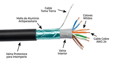 Cable FTP GLC s/tensor (METRO)