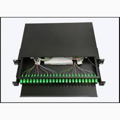 Bandeja ODF 24 + Adap SC/APC + Pigtails + Cassette