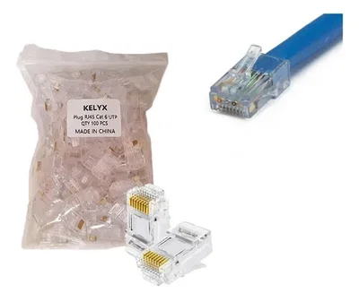 Fichas Plug RJ45 cat6 Kelyx