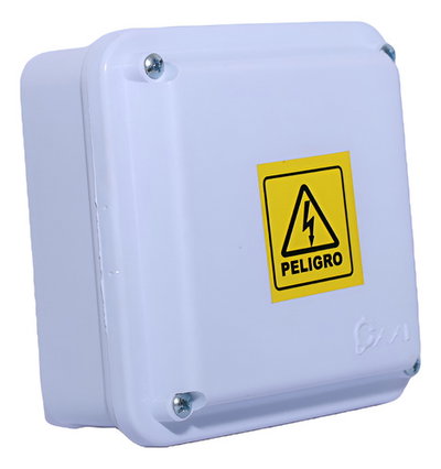 Caja de paso estanca plastica 10x10x5