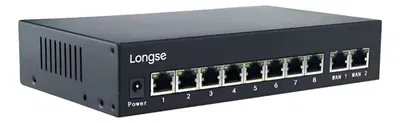 Switch 8p POE 10/100 + 2p Wan Giga