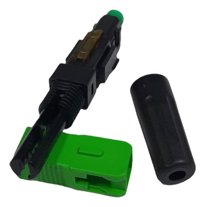 Conector mecanico FO SC/APC LifeFiber Verde