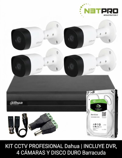 Kit De 4 Cámaras 2mpx Disco 1tb Wizsense