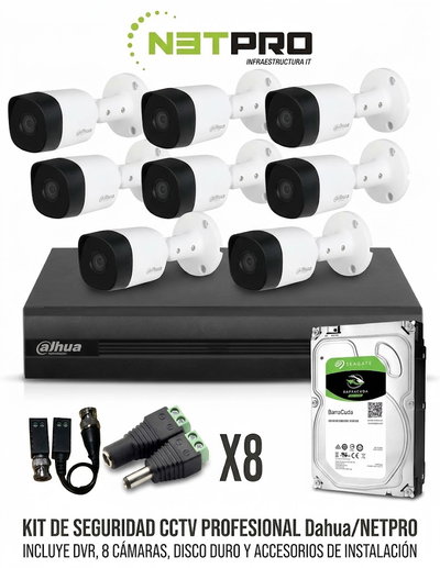 Kit De 8 Cámaras 2mpx Disco 1tb Wizsense