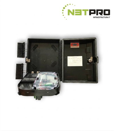 Caja NAP GLC FO x16 c/splitter 1x8 + adap SC/APC