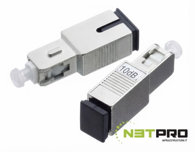Atenuador FO SC/APC Monomodo 10db