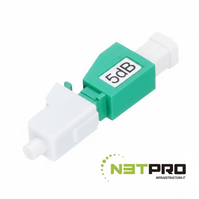 Atenuador FO LC/APC monomodo 5db
