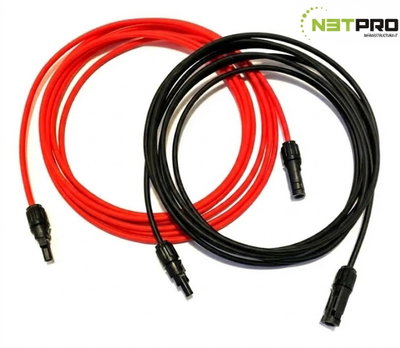 Cable MC4 para panel Solar (par) - 4 metros