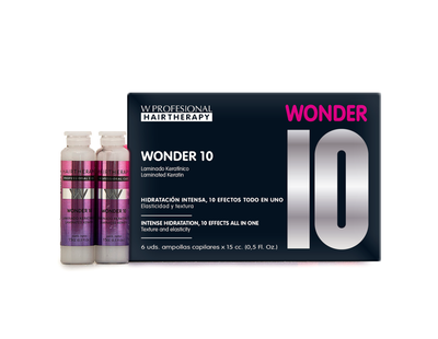 Ampollas laminado keratinico Wonder 10 W PROFESSIONAL 
