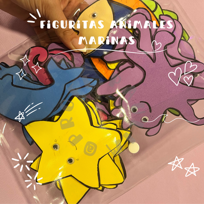 Figuritas animales marinos