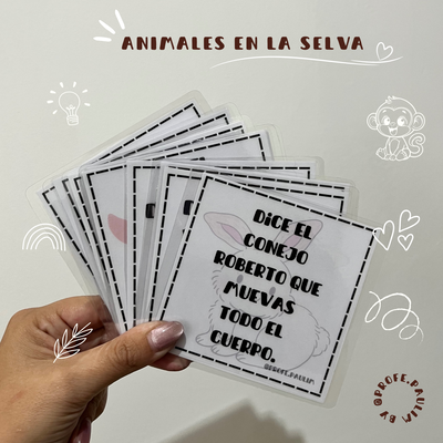 ANIMALES EN LAS SELVA