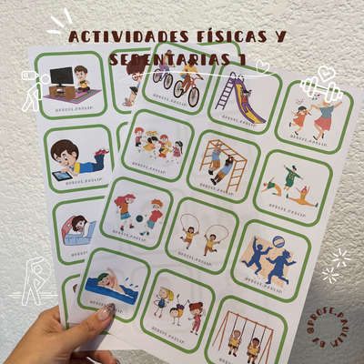 TARJETAS FISICAS Y SEDENTARIAS