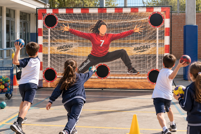 ARQUERA HANDBALL - telón de emboque