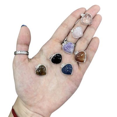 Dijes corazón con virola 