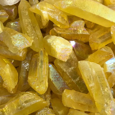 Cuarzo aura amarillo 100 gr