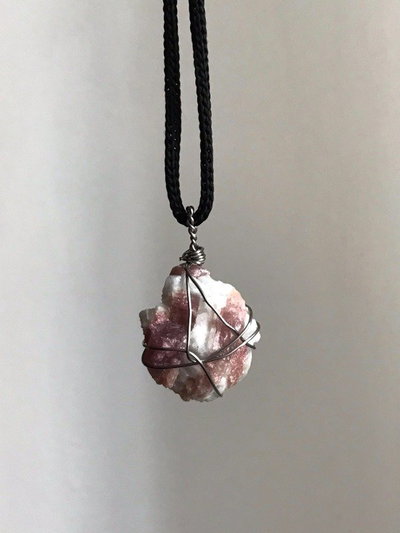 Collar Turmalina rosa 