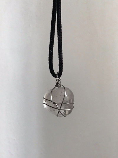 Collar Cuarzo cristal rolado