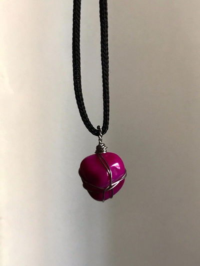 Collar Ágata fucsia 