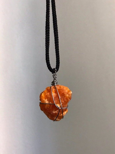 Collar Calcita naranja 