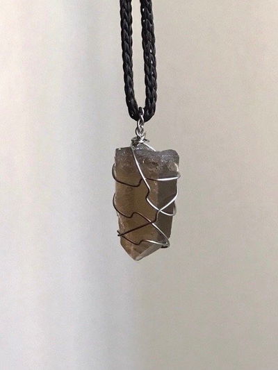 Collar Cuarzo ahumado 