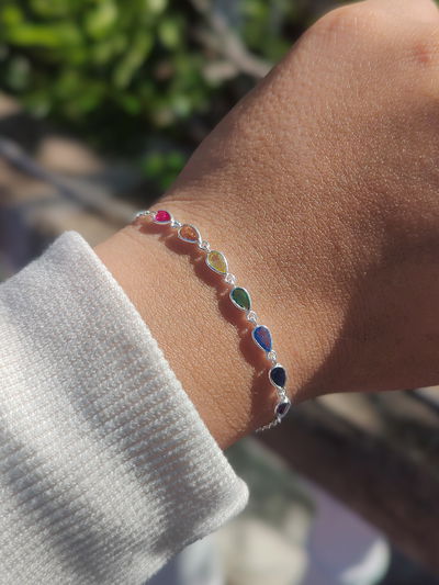 Pulsera 7 chackras gotas