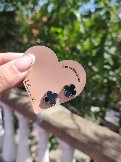 Aros pasantes Van Cleff negro 