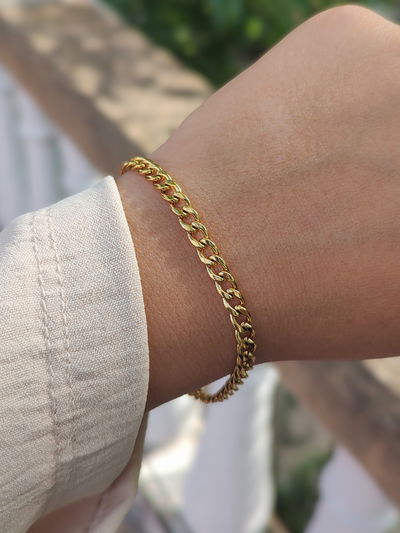Pulsera grumet gold 