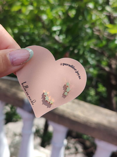 Aros pasantes tres estrellas 