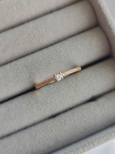 Anillo Aura cubic Cristal