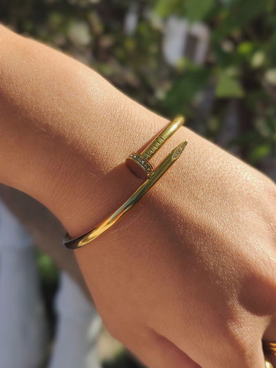 Esclava estilo Cartier gold