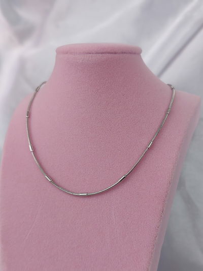 Cadena cola de ratón con tubitos 45cm