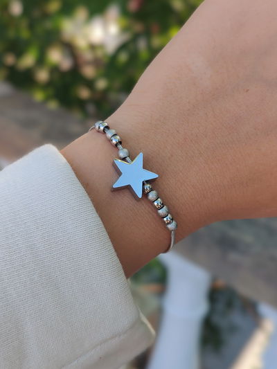 Pulsera ajustable dije estrella 