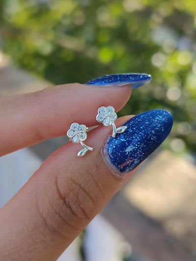 Aros pasantes florcita 