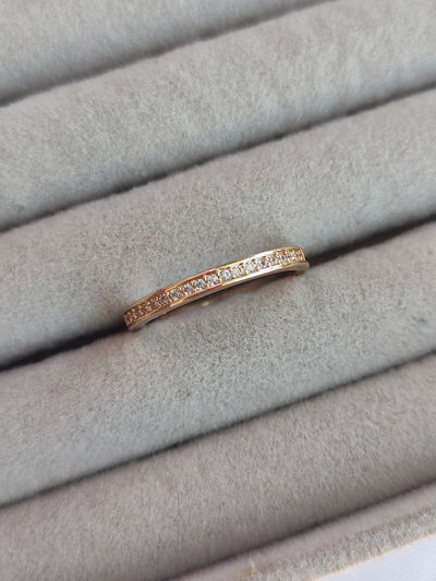 Anillo medio sin fin gold