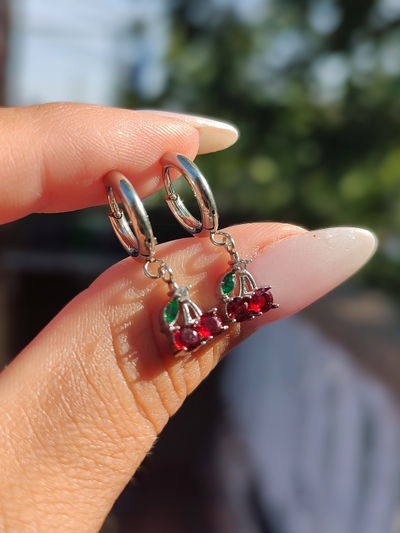 Argollitas cerezas 12mm