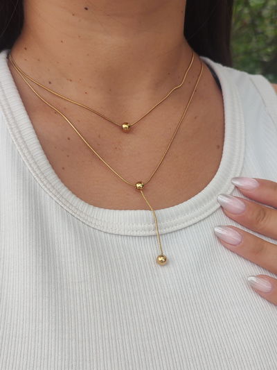 Collar doble Maga gold 