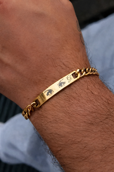 Pulsera fotomirada dorada 