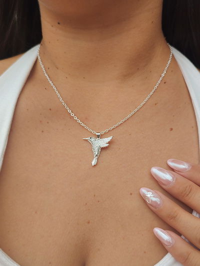 Collar colibrí (tiene falla de fabrica)